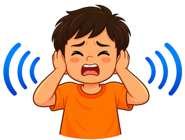 Child covering their ears