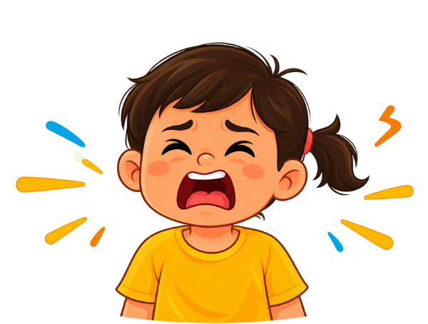 Child experiencing a meltdown